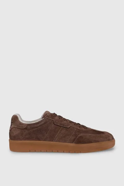 Pele Erkek Deri Sneaker Ayakkabı Açık Kahve