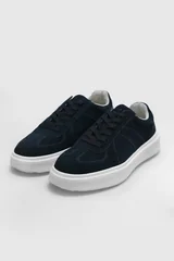 Jaques Erkek Deri Sneaker Ayakkabı Lacivert