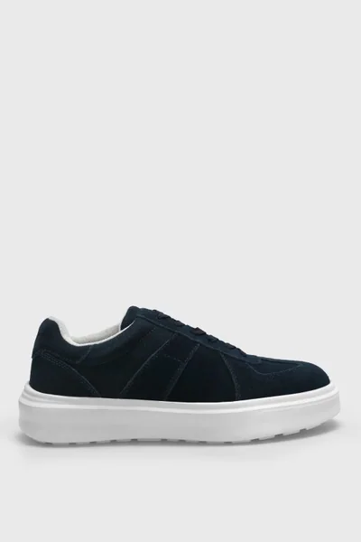 Jaques Erkek Deri Sneaker Ayakkabı Lacivert