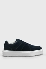 Jaques Erkek Deri Sneaker Ayakkabı Lacivert