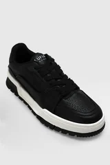 Albert Erkek Deri Sneaker Ayakkabı Siyah