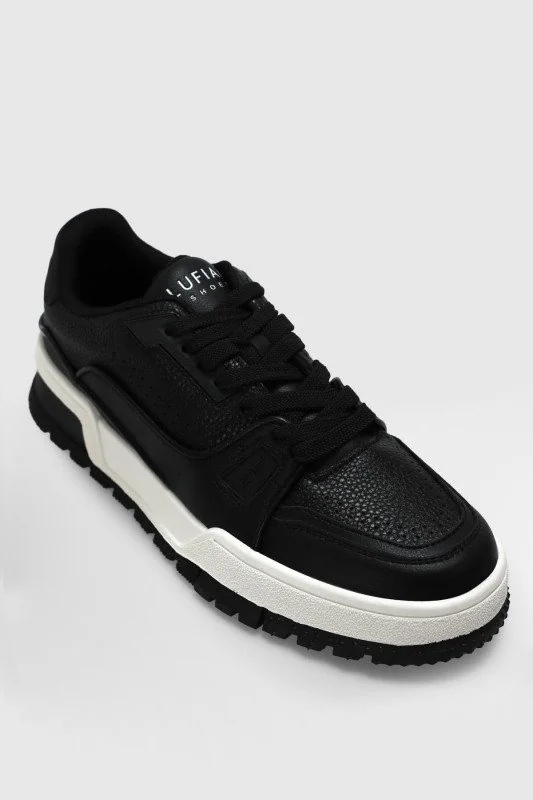 Albert Erkek Deri Sneaker Ayakkabı Siyah