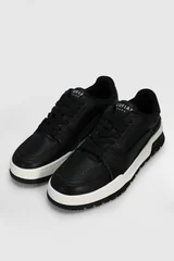Albert Erkek Deri Sneaker Ayakkabı Siyah