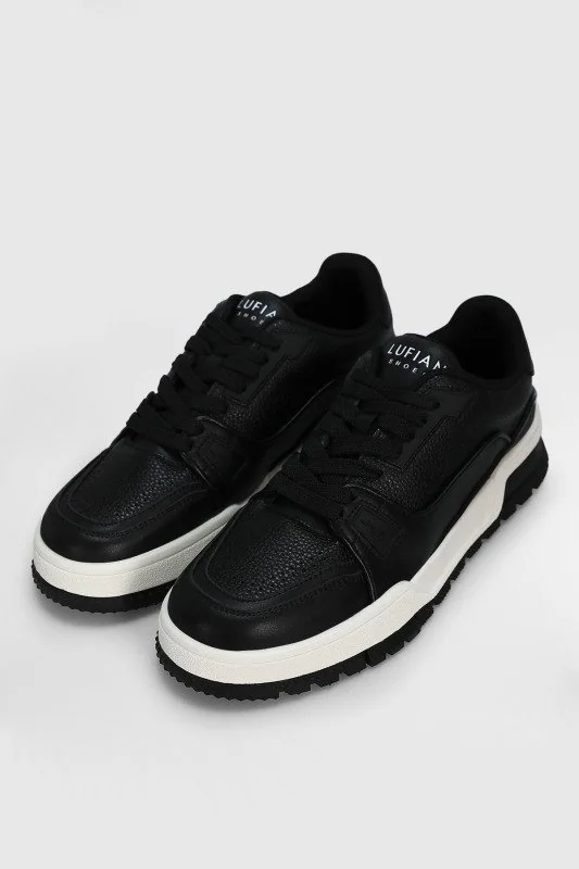 Albert Erkek Deri Sneaker Ayakkabı Siyah