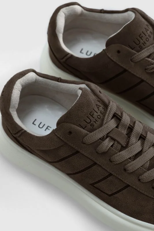 Frank Erkek Deri Sneaker Ayakkabı Kum