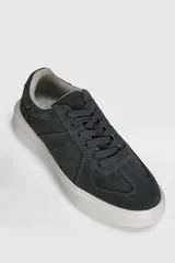 Jaques Erkek Deri Sneaker Ayakkabı Koyu Gri