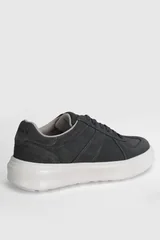 Jaques Erkek Deri Sneaker Ayakkabı Koyu Gri