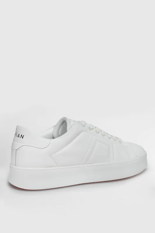 Zeus Erkek Deri Sneaker Ayakkabı Beyaz