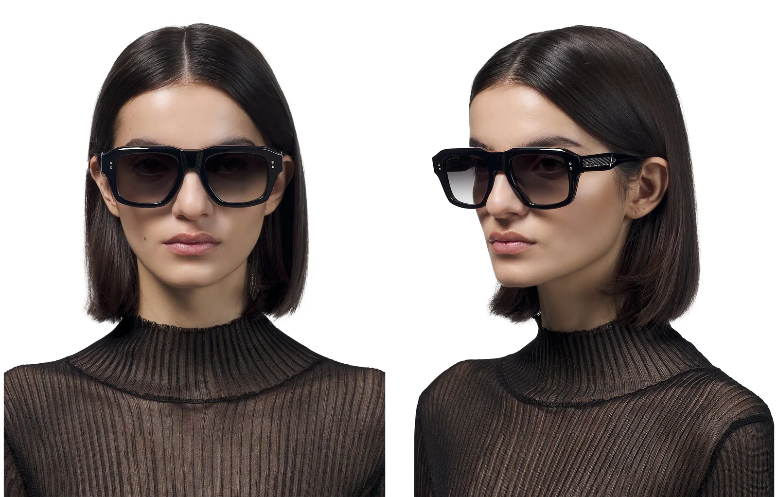 Dita Black Acetate Sunglasses - Model Dts738/a/01 Magnaleapr