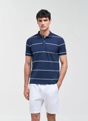 Colmar Blue Cotton-elastane Polo For Men
