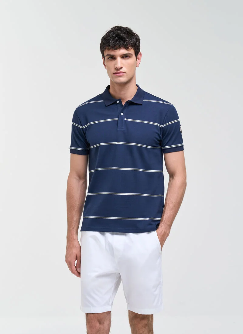 Colmar Blue Cotton-elastane Polo For Men