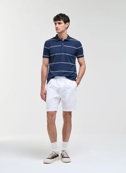 Colmar Blue Cotton-elastane Polo For Men