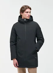 Colmar Black Quilted Winter Coat For Men