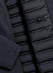 Colmar Black Quilted Winter Coat For Men
