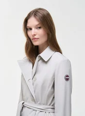 Elegant Beige Women's Trench Coat
