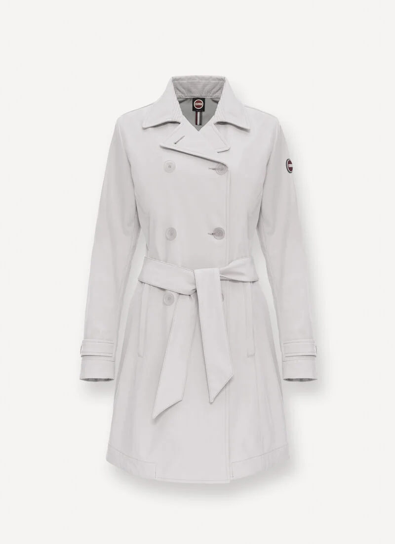 Elegant Beige Women's Trench Coat