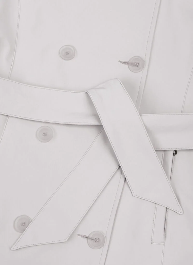 Elegant Beige Women's Trench Coat