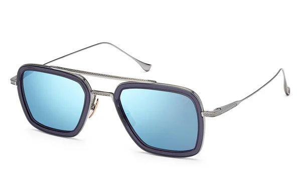 Dita Flight.006 Black Metal Aviator Sunglasses