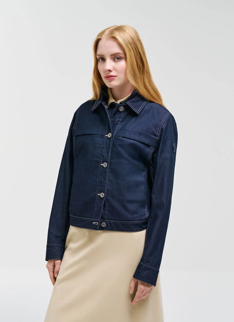 Blue Women's Windbreaker Jacket By Colmar