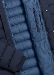 Colmar Blue Lightweight Crinkle Coat For Men