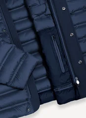 Colmar Blue Down Jacket With Detachable Hood