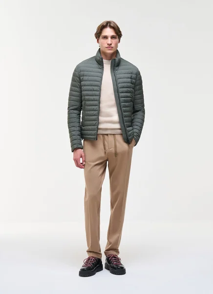 Men's Green Down Jacket By Colmar