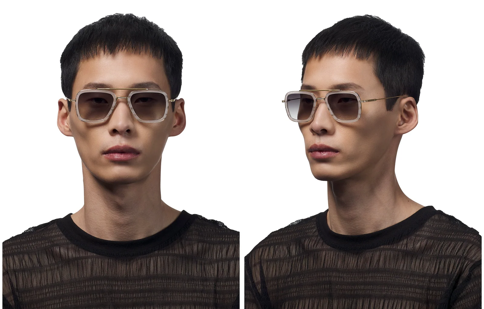 Dita Flight.006 Sleek Black Metal Sunglasses For Men