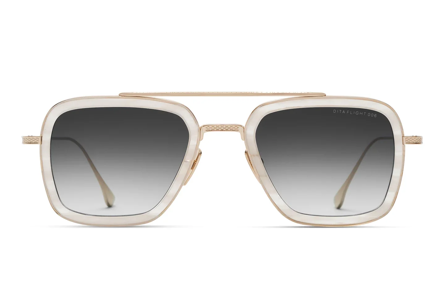 Dita Flight.006 Sleek Black Metal Sunglasses For Men