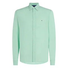 Tommy Hilfiger Pigment Dyed Linen Shirt - Green - 2XL