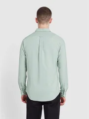 Farah Brewer Slim Fit Organic Cotton Oxford Shirt - Grove Green - XL