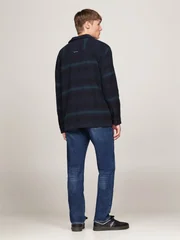 Tommy Jeans Badge Check Overshirt - Green - XS