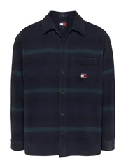 Tommy Jeans Badge Check Overshirt - Green - XS
