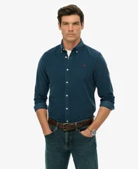 Superdry Classic Needle Corduroy Shirt - Navy - XL