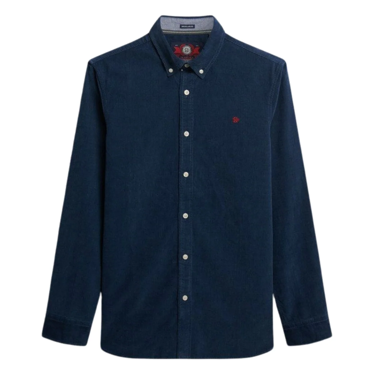 Superdry Classic Needle Corduroy Shirt - Navy - XL
