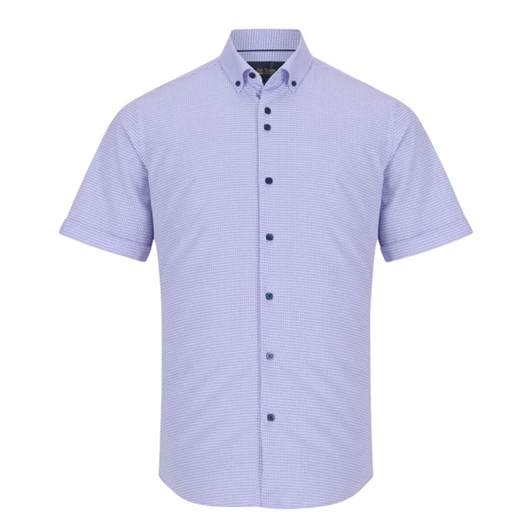 6th Sense Short Sleeve Printed Shirt Per 33 - Lilac - L