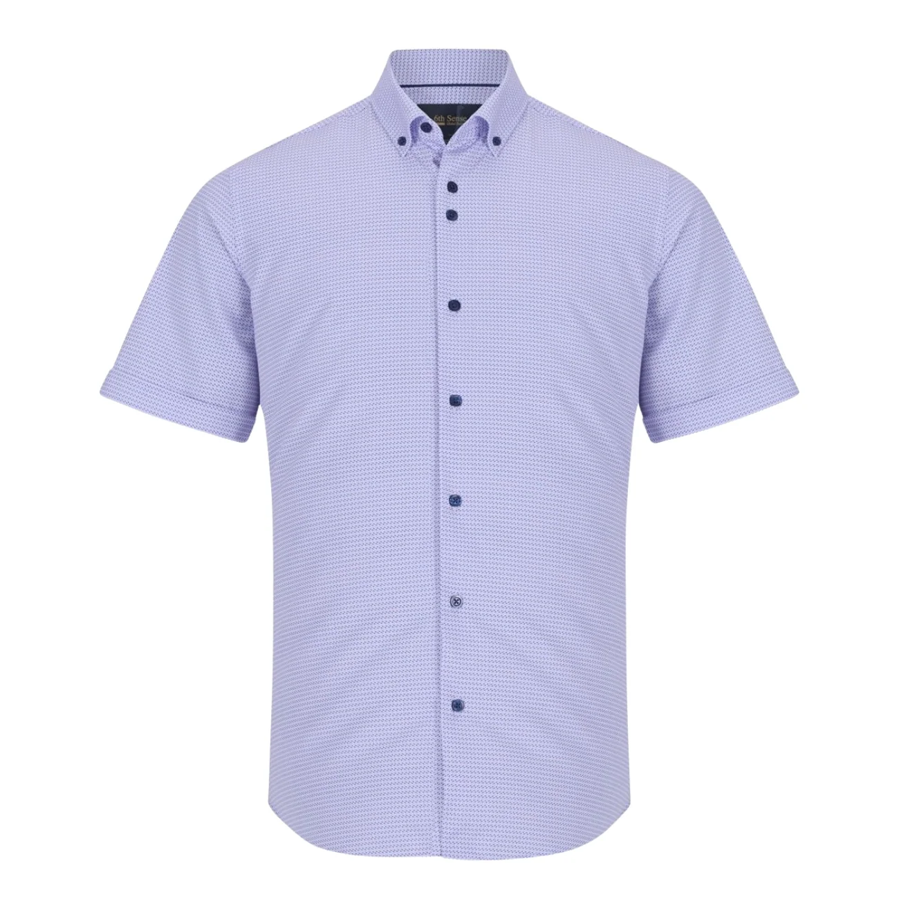 6th Sense Short Sleeve Printed Shirt Per 33 - Lilac - L
