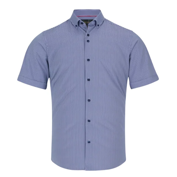 6th Sense Short Sleeve Printed Shirt Per 28 - Navy - M