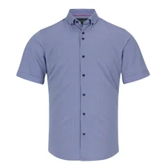 6th Sense Short Sleeve Printed Shirt Per 28 - Navy - M