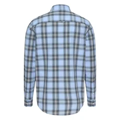Tommy Jeans Regular Fit Poplin Check Shirt - Blue - M