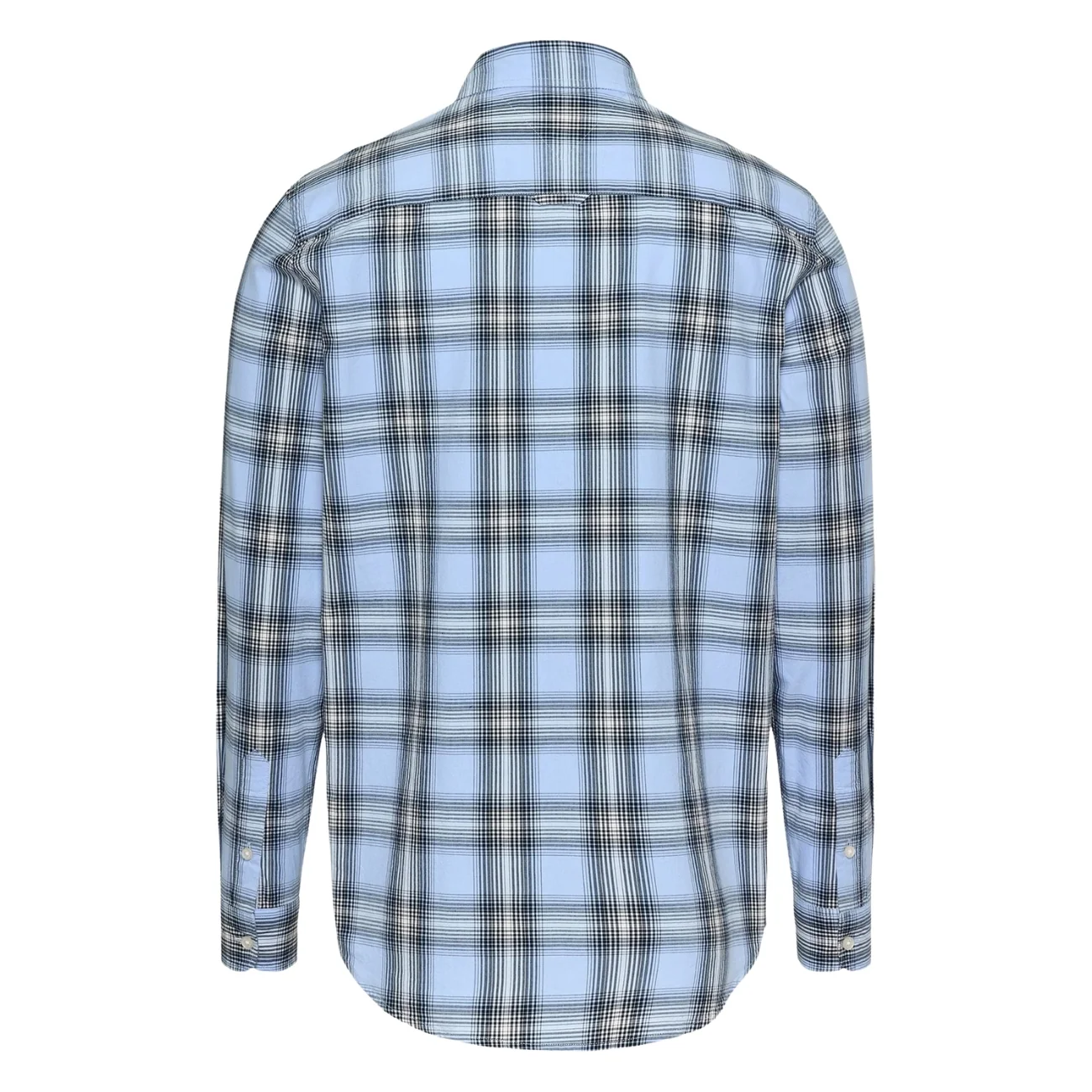 Tommy Jeans Regular Fit Poplin Check Shirt - Blue - M