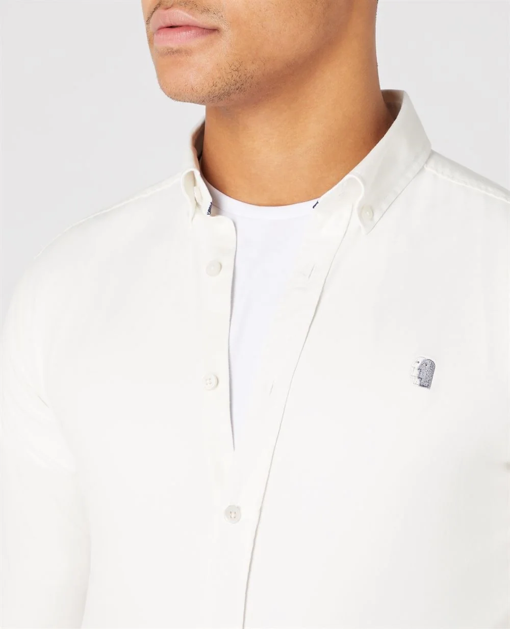 Remus Uomo Slim Fit Casual Shirt - Stone - XL