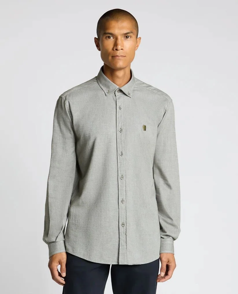 Remus Uomo Parker Tapered Fit Cotton Shirt - Green - S