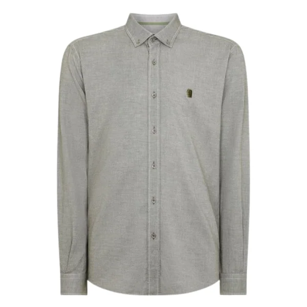 Remus Uomo Parker Tapered Fit Cotton Shirt - Green - S