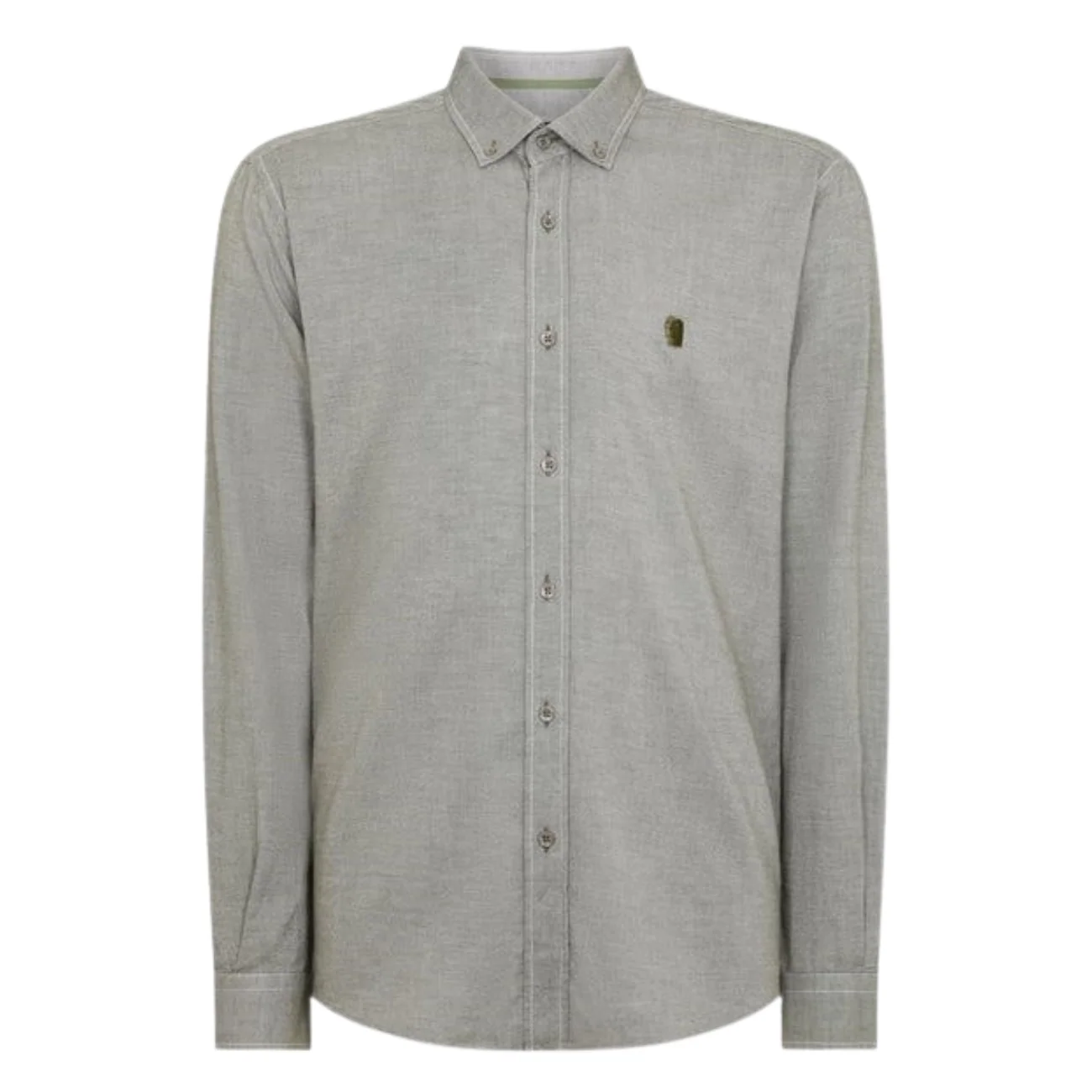 Remus Uomo Parker Tapered Fit Cotton Shirt - Green - S