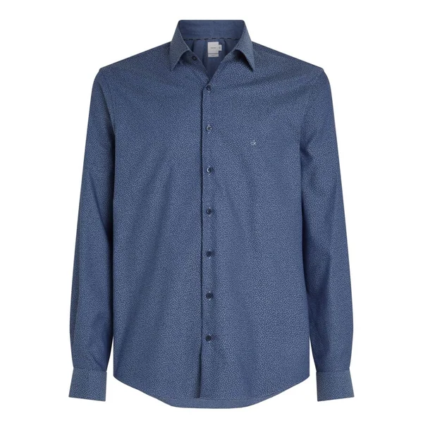 Calvin Klein Floral Jacquard Shirt - Blue - 44