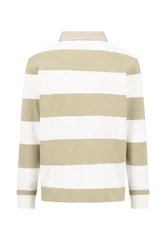 Fynch Hatton Striped Rugby Shirt - Off White - XL