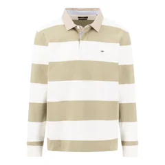 Fynch Hatton Striped Rugby Shirt - Off White - XL