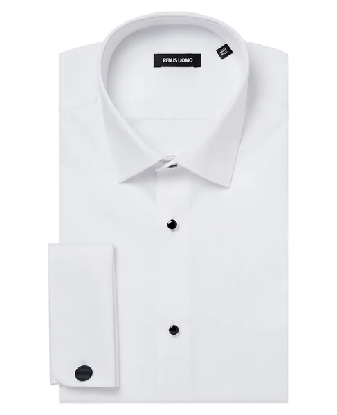 Remus Uomo Ashton Slim Double Cuff Shirt - White - 39