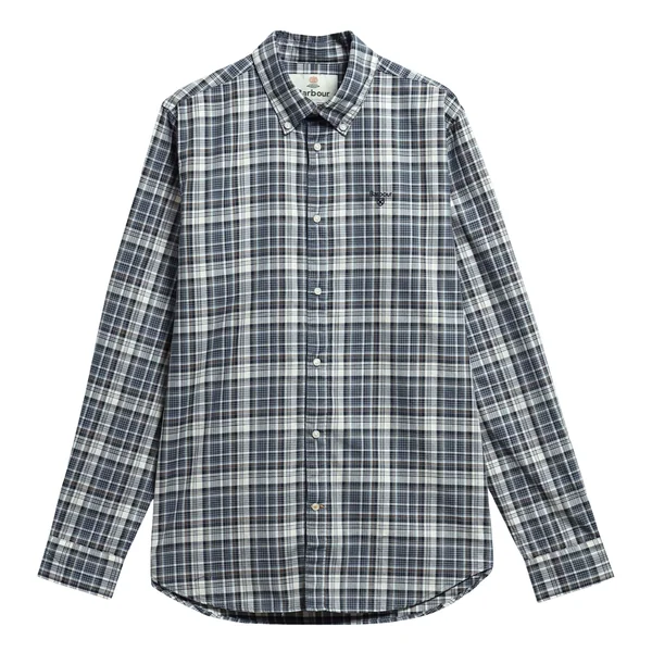 Barbour Mosswood Tailored Fit Checked Shirt - Navy - M