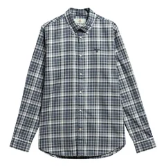 Barbour Mosswood Tailored Fit Checked Shirt - Navy - M